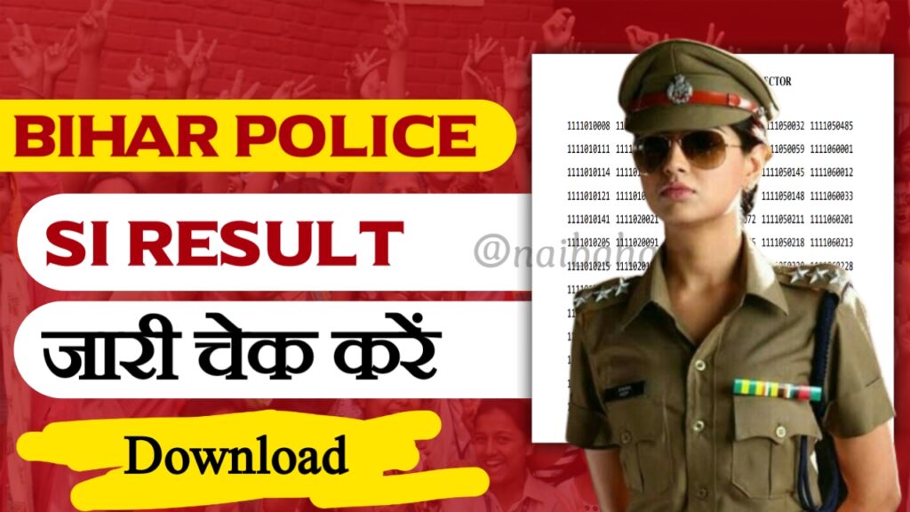 Bihar Police SI Result 2024